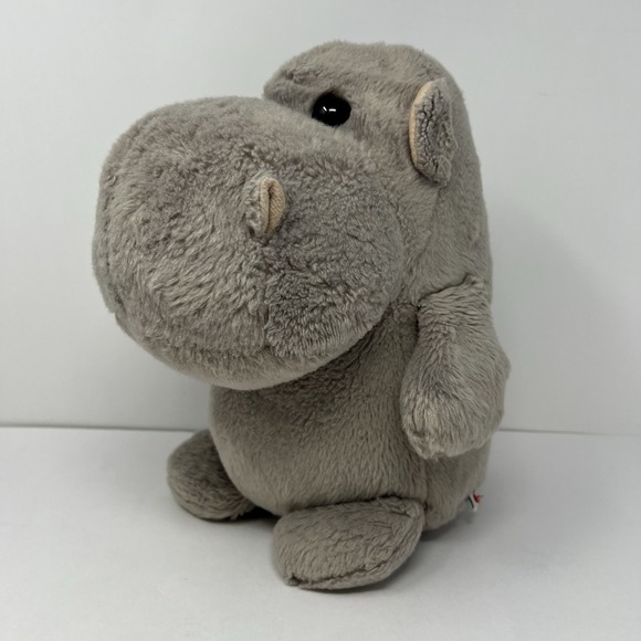 Aurora Other - Gray Hippopotamus Hippo Fat Plush 11" Aurora Stuffed Animal Cuddly Soft Play Toy